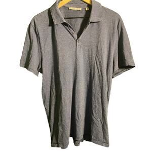 Vince Polo Shirt Men's Large L Blue Striped